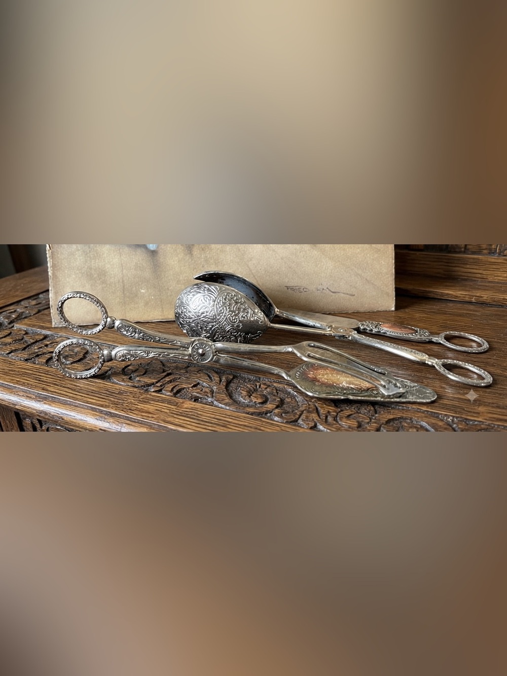 Vintage Silver Plated Serving Utensils